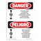 Signmission Safety Sign, OSHA, 10" Height, Rigid Plastic, Ethylene Oxide Authorized Only Spanish OS-DS-P-710-VS-1205 - alternate 1